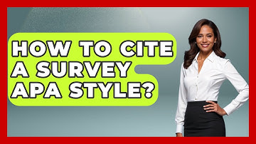 How To Cite A Survey APA Style? - The Language Library