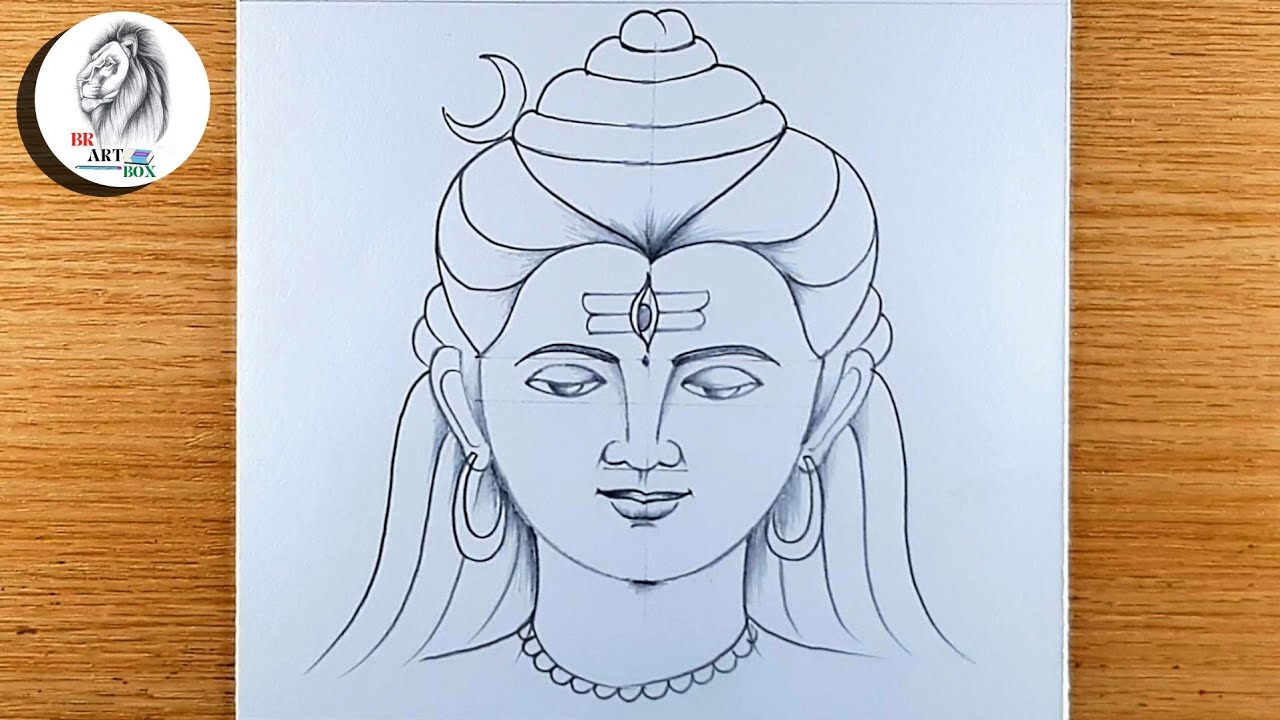 Sketch of Lord Shiva Outline Design Element Editable Illustration Stock  Vector - Illustration of shiv, religious: 263003000