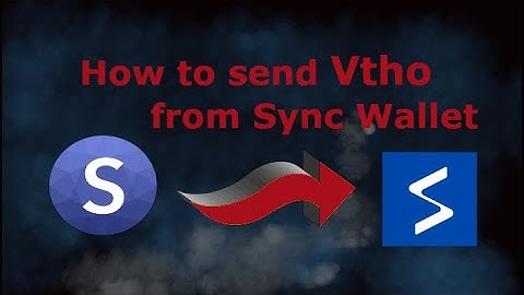How to send VTHO from Sync wallet.