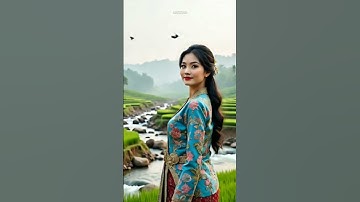 "Gadis di Sawah Indah Desa Alam" 🌾🏞️💧👩‍🌾 #music #relaxingmusic #instrumental