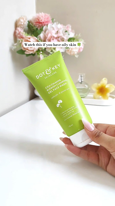 Dot & Key Cica & 2% Salicylic Face Wash & moisturizer✨ 💚 #shorts