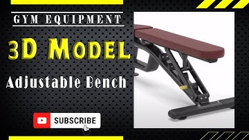 Gym Equipment | Adjustable Bench | 3D Models | VRx Academy