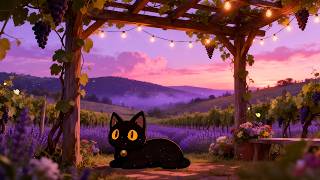 Twilight Garden Chill 🐈 Lofi Cat | Calm Lofi Music [Soft Evening Lights & Nature] Lofi Ailu screenshot 5