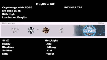 [CsGo Bet Prediction]EnvyUS vs NiP(14.03.2015)
