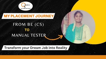 My Placement Journey from BE (Computer Science) to Manual Tester  | QSpiders Old Airport Road