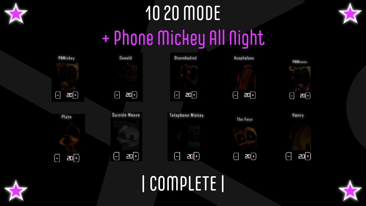 10 20 Mode + 10 20 Mode Phone Mickey All Night | COMPLETE | (MMOTW)
