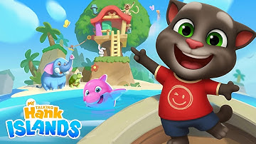 Tom Visits Hank’s Island for the First Time! My Talking Hank Islands New Gameplay Walkthrough 