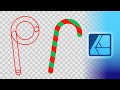 Affinity Designer 2 Shape Builder Tool Christmas ClipArts Download and Tutorial