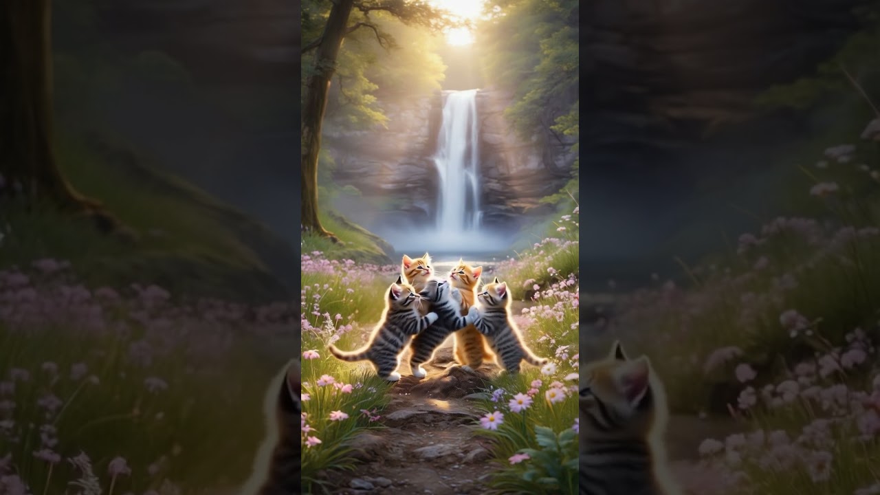 Magical Kittens Dancing by the WaterfaCuteKittens 