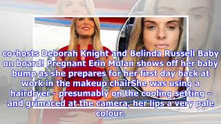 Pregnant erin molan shows off her baby bump