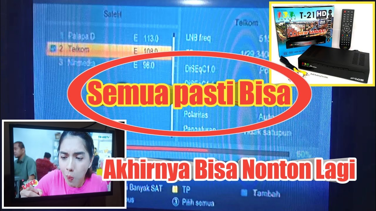 Cara Scan Otomatis Siaran Di Reciver TANAKA T21 NEW SAMURAI YouTube