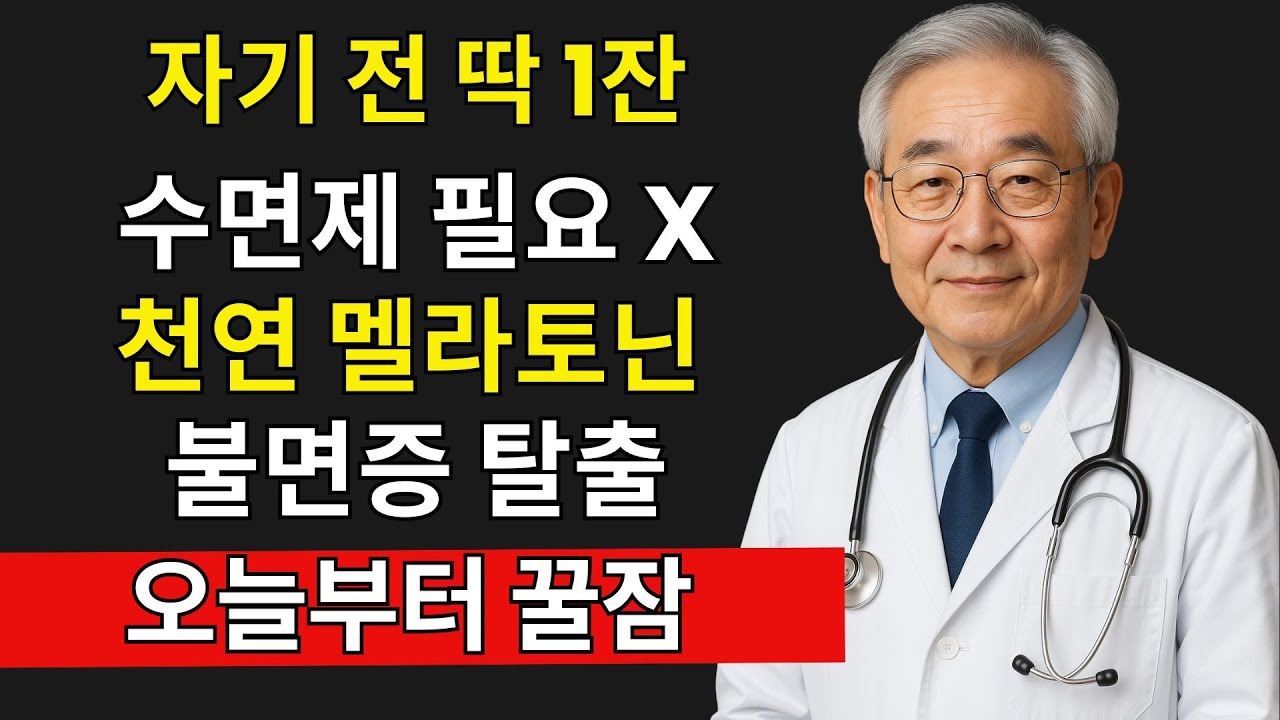 잠들기 전 이것 한 잔이면 2주 만에 수면제 끊습니다 (111명 성공) | 시니어 건강