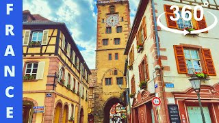 360° Virtual DrivingTour of the Most Beautiful Villages in France/From Riquewihr to Ribeauville