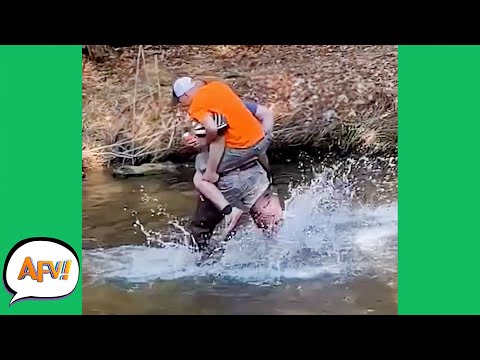 Watch Them BOTH Get SOAKED! ? | Funny Life Fails | AFV 2021