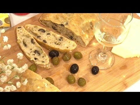 Olive Bread for Picnic - Healthy, Easy, Quick, No-Kneading, iPhone 7