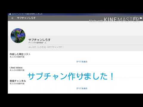サブチャンネル開設