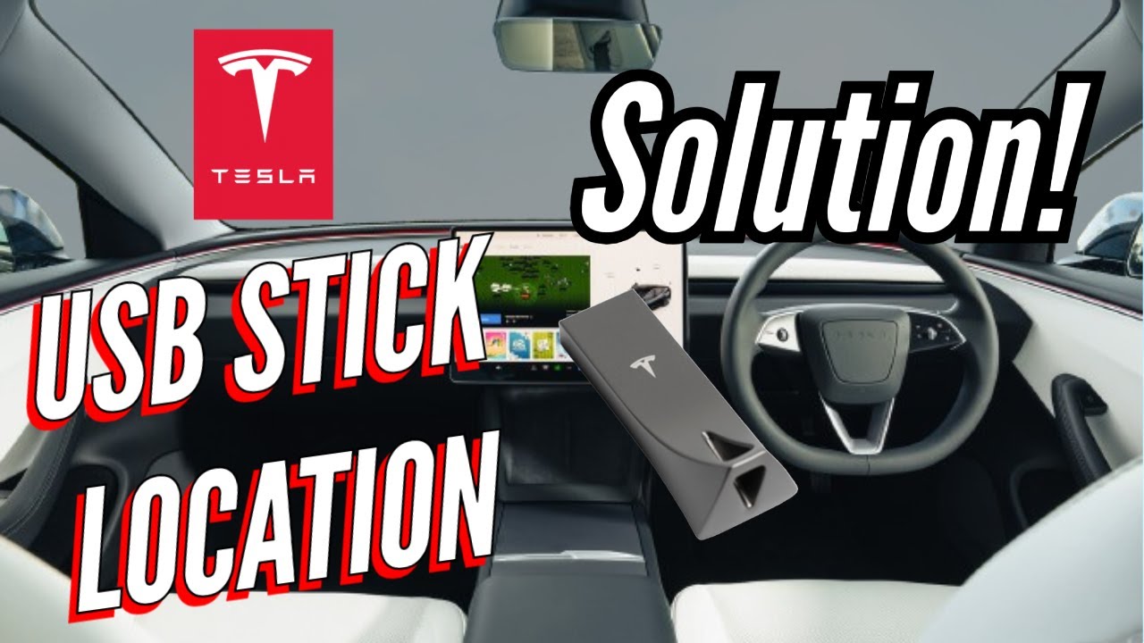 Where is the USB thumb drive on the Tesla? SOLUTION - YouTube
