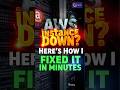AWS Instance Down? Here’s How I Fixed It in Minutes #AWS #SERVER #INSTANCE #ec2