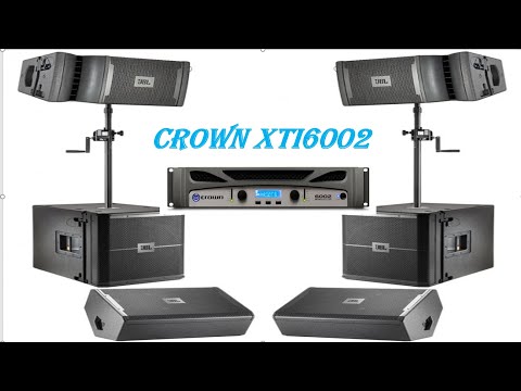 #crown#amplifier#jbl Crown xti 6002 power amplifier specifications dj system DSP On Preset Load live