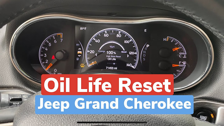 How to reset oil life 2014 jeep grand cherokee