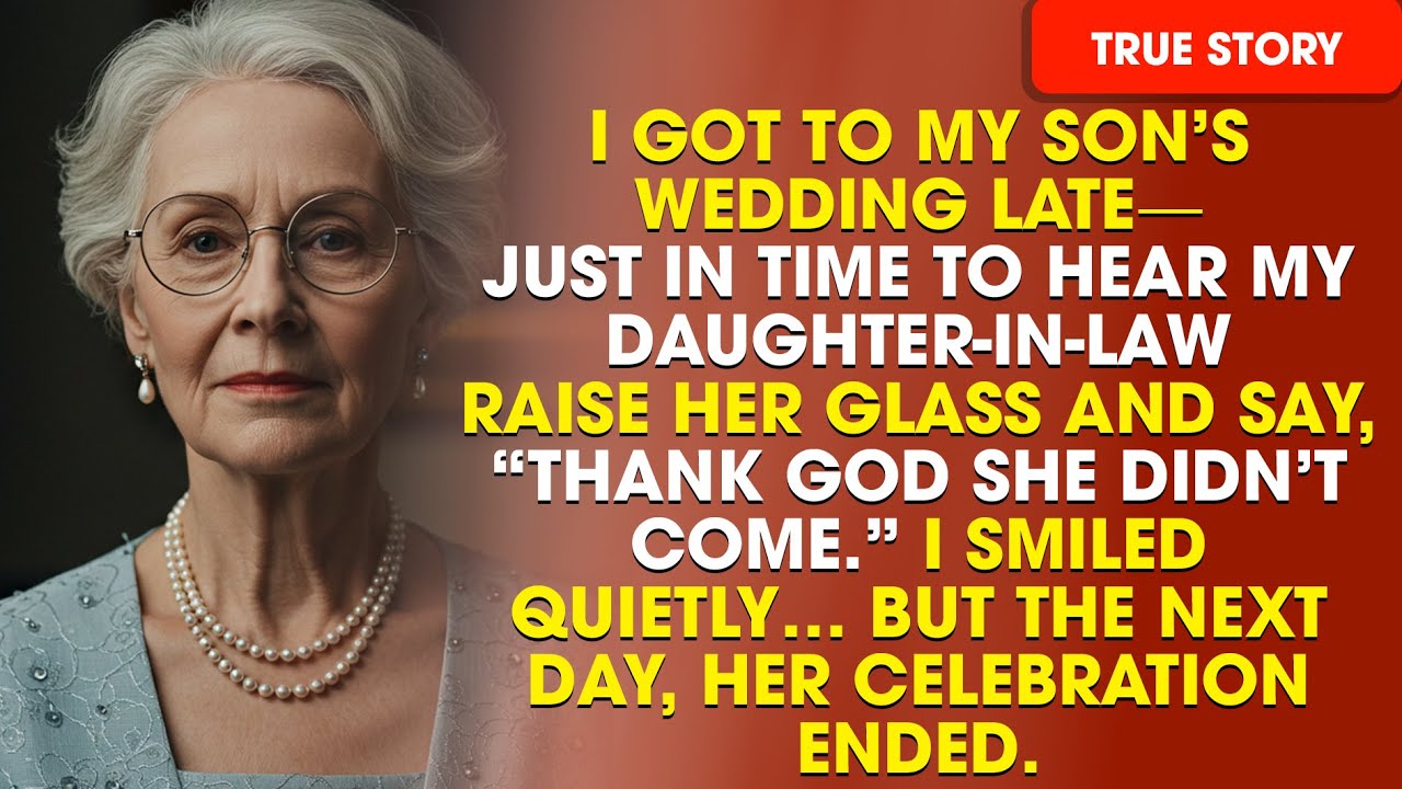 I Arrived Late to My Son’s Wedding—and Heard Them Toasting My Absence