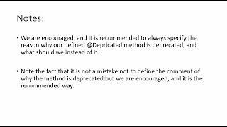 Challenge N2: What's wrong with my Deprecated method?