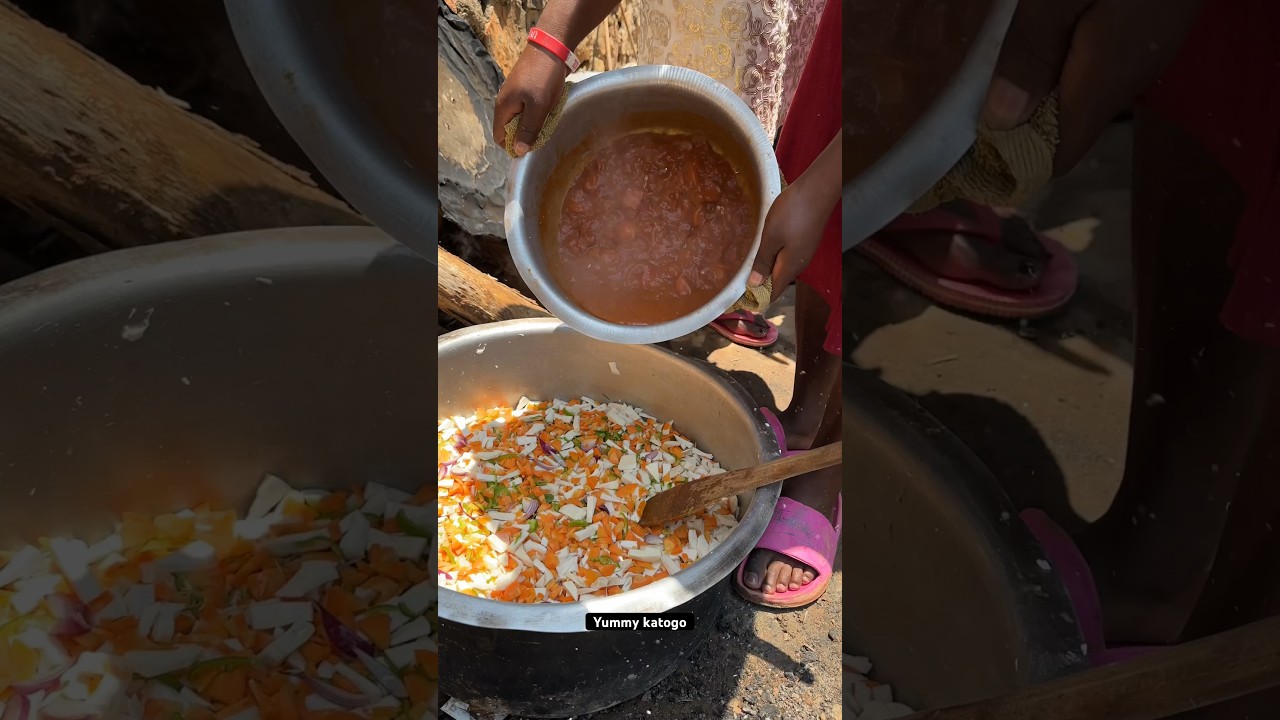 Preparing yummy katogo for the big family