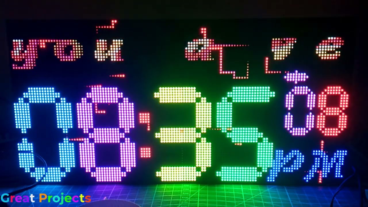 Fast LED Matrix Graphics For The ESP32