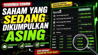 🔥 Screener Saham Untuk Mencari Saham Yang Dikumpulkan Asing