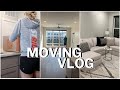 Moving vlog my new apartment empty apartment tour essentials  grocery haul