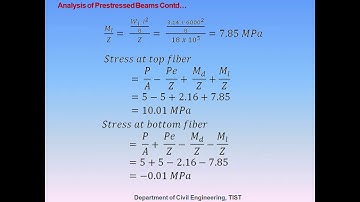 CE 304 DCS II Module 6   Part 3 Analysis of Prestressed Beams Problems
