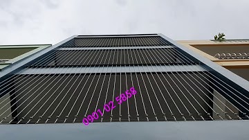 Lưới an toàn ban công bằng Cáp inox 304 tại Hải Dương