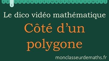 Dico vidéo : Côté d