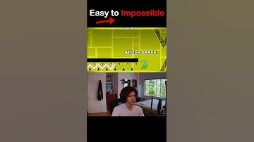 Geometry Dash: Easy to IMPOSSIBLE 😱