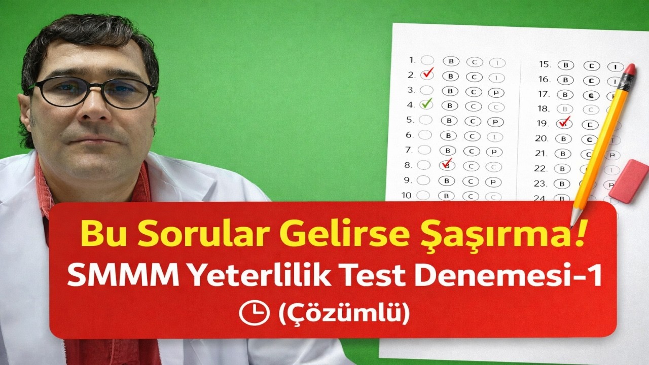 Smmm Bu Sorular Gelirse Şaşırma! SMMM Yeterlilik Test Denemesi-1 - YouTube
