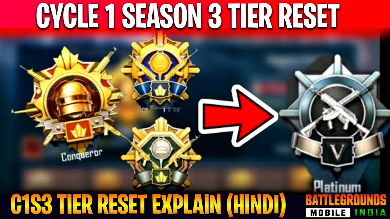 PUBG C1S3 tier Reset | BGMI C1S3 Rank Push Tier Reset // BGMI/PUBG //
