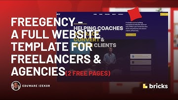 Freegency - A full website template for freelancers & agencies [BRICKSBUILDER]