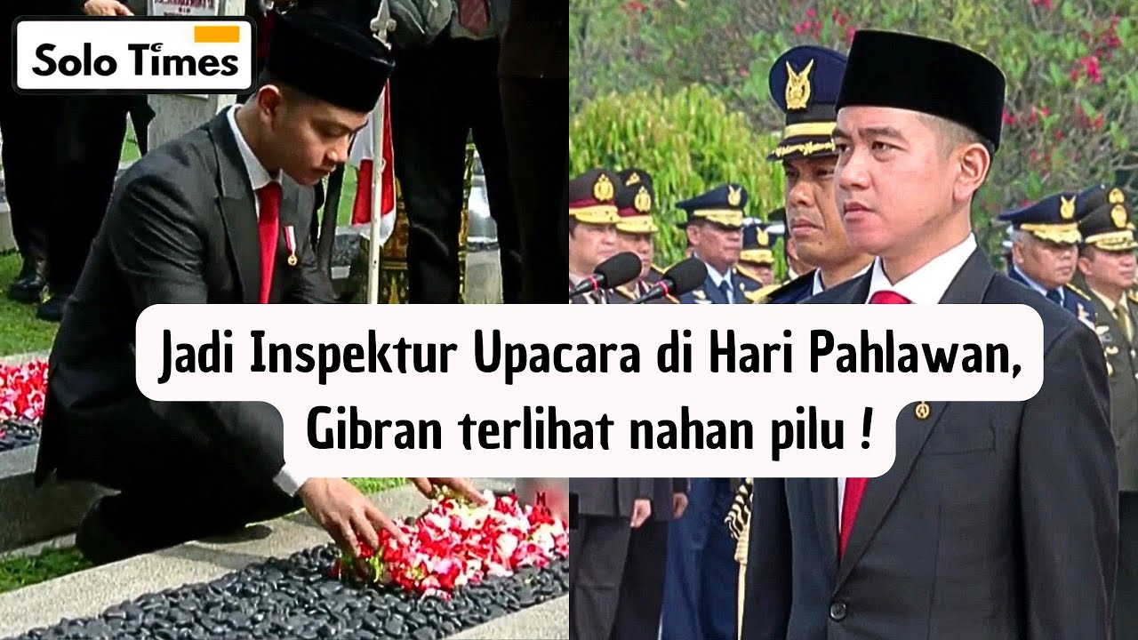Perdana! Wapres GIBRAN Pimpin Upacara Hari Pahlawan di TMP Kalibata!