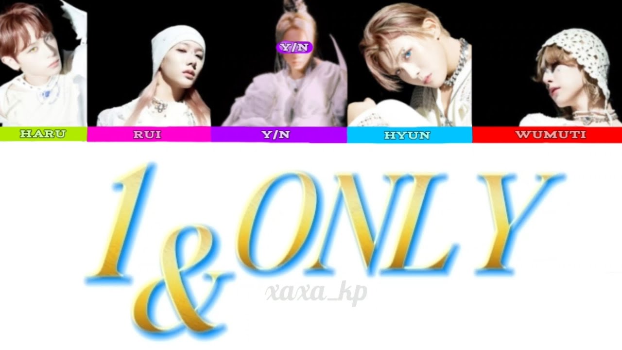 XLOV - 1&ONLY // You as a member // Karaoke ver. (5 member ver.) Color coded Lyrics