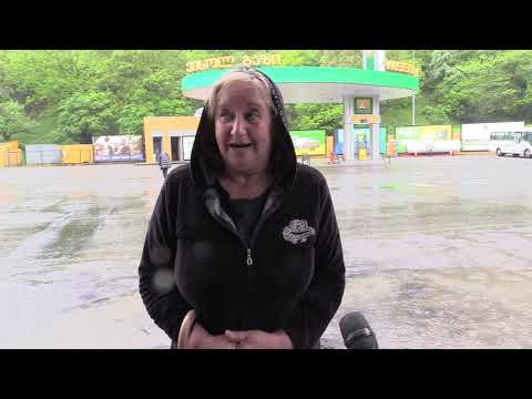 წვიმისგან დატბორილი ბაღები, ეზოები და დაზიანებული საძირკველი ბორჯომში