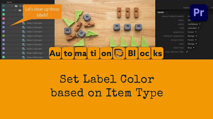 Batch-Update Label Colors in Premiere Pro with Automation Blocks