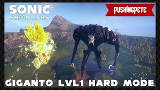 Sonic Frontiers - GIGANTO LVL 1 - Hard Mode