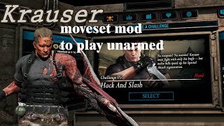 Krauser Mutated Mod Moveset Re5 Mod
