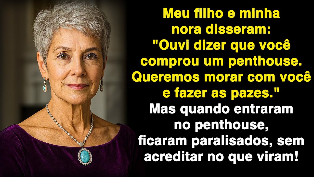 Ah, soubemos que você comprou um penthouse! Viemos morar com você e fazer as pazes!