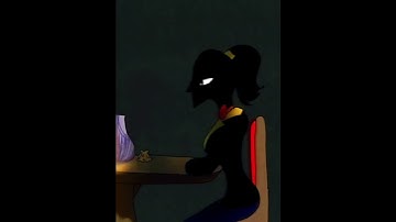 I tried to get the waiters attention by blinking in morse code #2d #art #explore #animation #artist