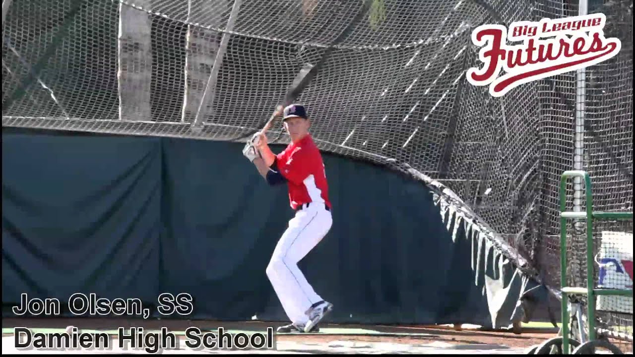 JONATHAN OLSEN, DAMIEN HIGH SCHOOL BATTING PRACTICE TEST  YouTube