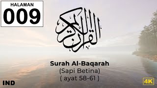 Halaman 009 Surah Al-Baqarah 4K || Murottal Quran || Quran per halaman || Belajar Al-Quran