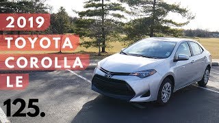 2019 Toyota Corolla LE // review, walk around, and test drive // 100 rental cars