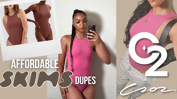 *NEW* SKIMS DUPES ON AMAZON | AFFORDABLE SKIMS DUPES UNDER $30 | c202 Bodysuits Try On Haul & Review