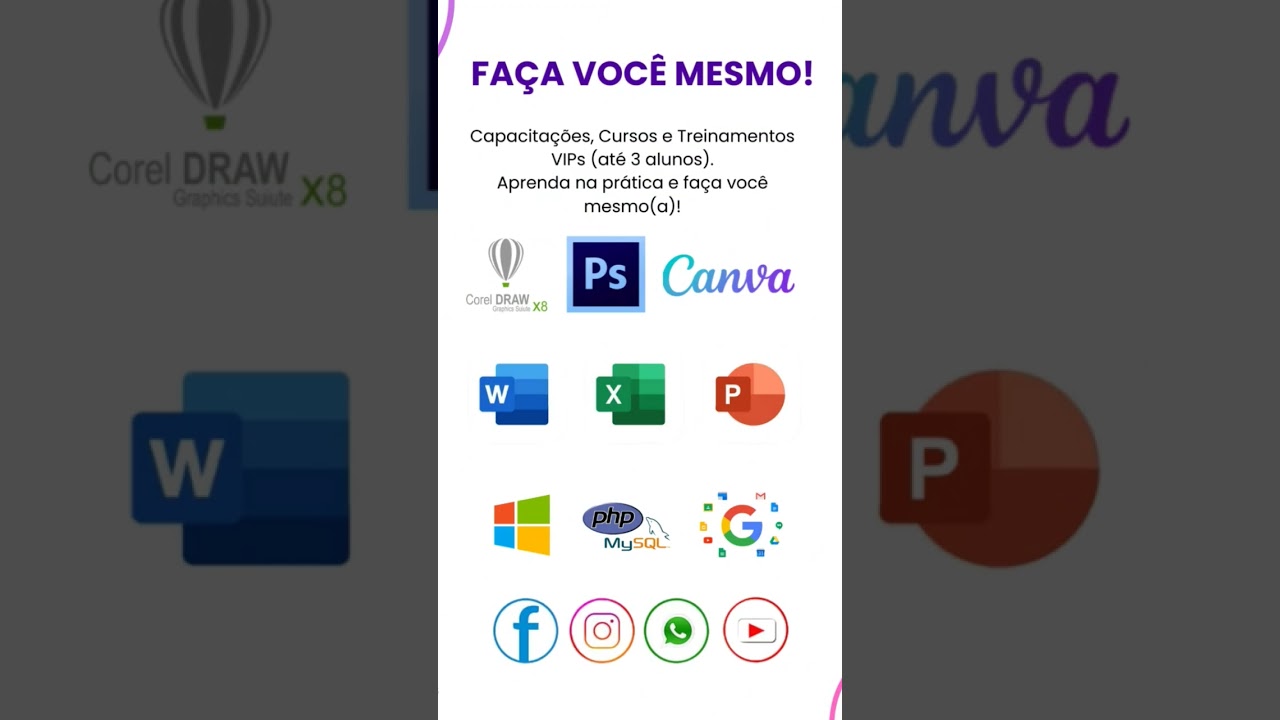 Aprenda na prática e faça você mesmo, deixando de depender de terceiros!